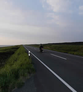 夕暮れのサロベツ原野