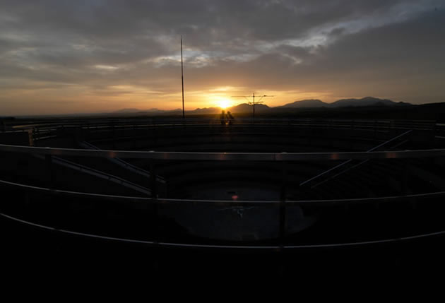 開陽台展望台の夕景