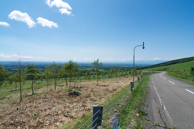 上士幌高原にて