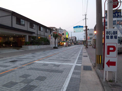 指宿温泉の町並み