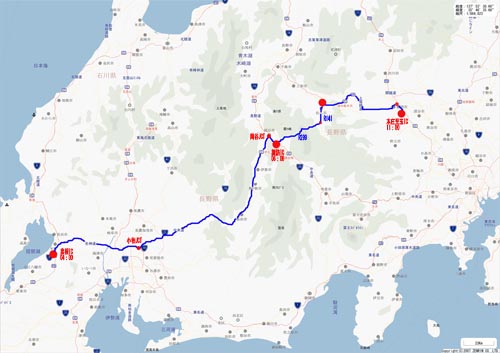5月5日行程図